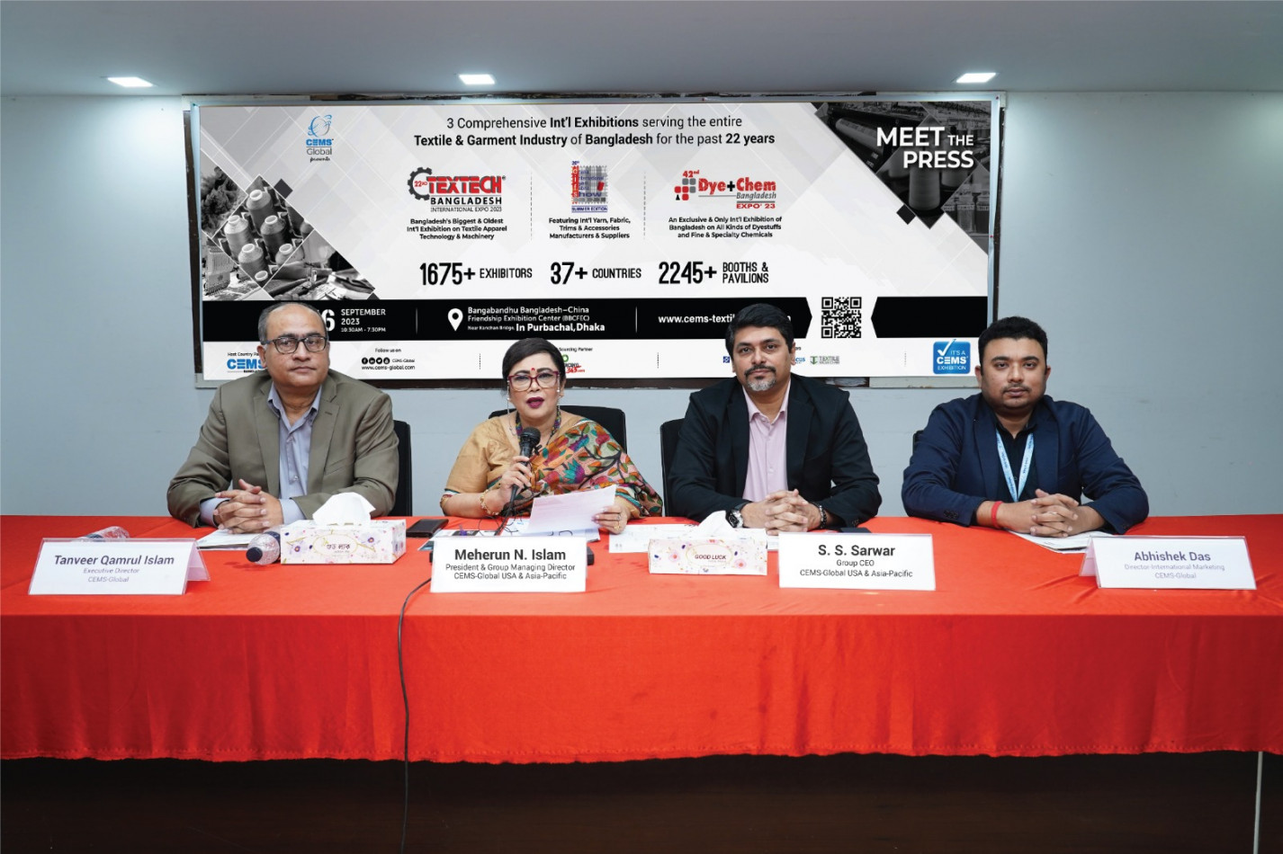 CEMS-Global USA's Bangladesh edition of the Textile Series of Exhibitions from 13 to 16 September 2023